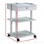 Kosmetický stolek SLEEK - bílá