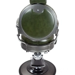 Retro barber chair MONET - shiny green