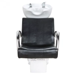 Shampoo chair SOUL - white basin, matt black