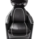 Friseur-Waschbecken GRECO - schwarzes Becken, matt schwarz