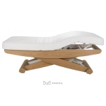 SPA Wellness lehátko LUNA PLUS E3 - s vyhrievaním, teak/biela