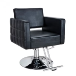 Kadeřnické křeslo PERLA - lesklá černá