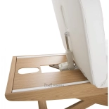 SPA Wellness lehátko LUNA PLUS E3 - s vyhrievaním, teak/biela