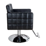 Kadeřnické křeslo PERLA - lesklá černá