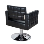 Kadeřnické křeslo PERLA - lesklá černá