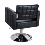Kadeřnické křeslo PERLA - lesklá černá