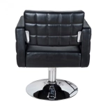 Kadeřnické křeslo PERLA - lesklá černá