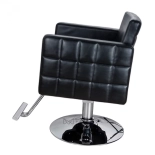 Kadeřnické křeslo PERLA - lesklá černá