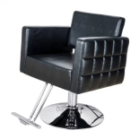 Kadeřnické křeslo PERLA - lesklá černá