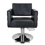 Fotel fryzjerski PERLA - matowy czarny