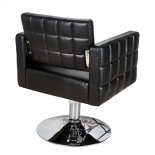 Fotel fryzjerski PERLA - matowy czarny