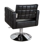 Fotel fryzjerski PERLA - matowy czarny