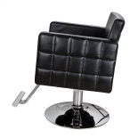 Fotel fryzjerski PERLA - matowy czarny