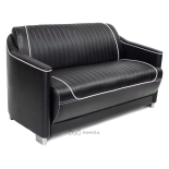 Pohovka do čakárne GRECO - matná čierna