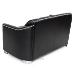 Pohovka do čakárne GRECO - matná čierna