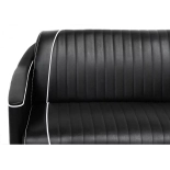 Pohovka do čakárne GRECO - matná čierna