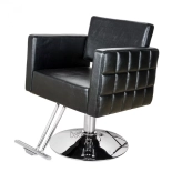 Fotel fryzjerski PERLA - matowy czarny