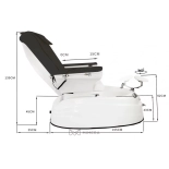 SPA pedicure chair JUPITER E2 - black