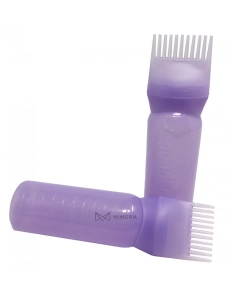 Applicator with comb for hair coloring - purple