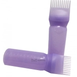Aplikátor s hřebenem na barvení vlasů - fialová