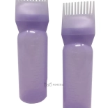 Aplikátor s hřebenem na barvení vlasů - fialová