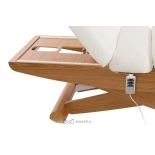 SPA Wellnessliege LUNA SPLIT E3 - teak/weiß