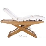 SPA Wellnessliege LUNA SPLIT E3 - teak/weiß