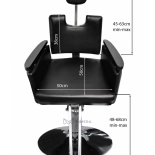 Kadeřnické křeslo IRIS - matná černá