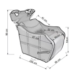 Shampoo chair KING - matt black