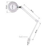 Lampa z lupą LAVIA 3 dioptrie z zaciskiem