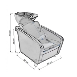 Shampoo chair FJORD - matt black