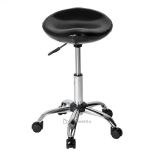 Hairdressing stool MELVIN - shiny black