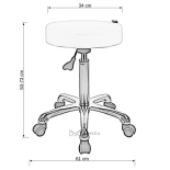 Cosmetic stool AMY - white