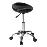 Hairdressing stool MELVIN - shiny black