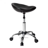 Hairdressing stool MELVIN - shiny black