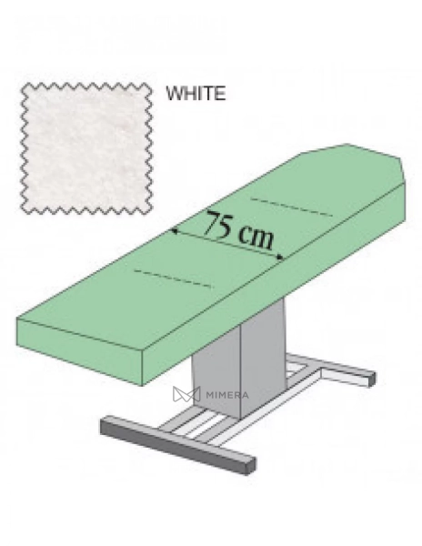 Protective cover for beds - 75 cm - white