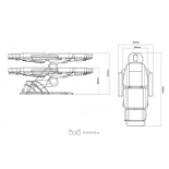 Kosmetické lehátko elektrické MABEL E3 - otočné s vyměnitelným polstrováním