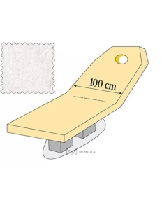 Protective cover for beds with hole - 100 cm - white