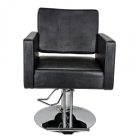 Kadeřnické křeslo NOVA - lesklá černá