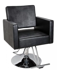 Fotel fryzjerski NOVA - błyszczący czarny