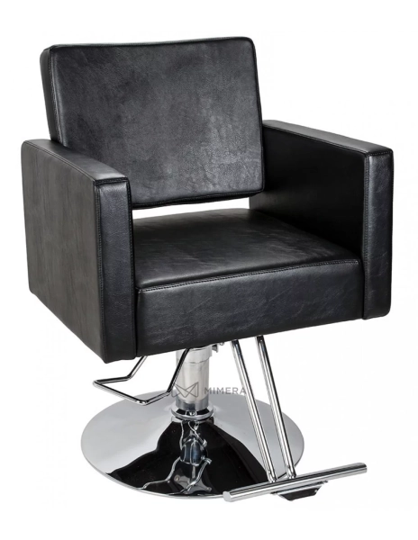 Kadeřnické křeslo NOVA - lesklá černá