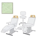 Potah pod hlavu / na čelo - s dírou - zelený