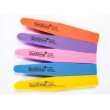 Nail file - buffer block 21111 (10 pcs.) - yellow