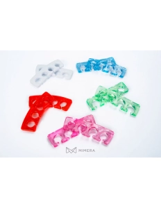 Silikónový oddeľovač prstov - transparentná ružová