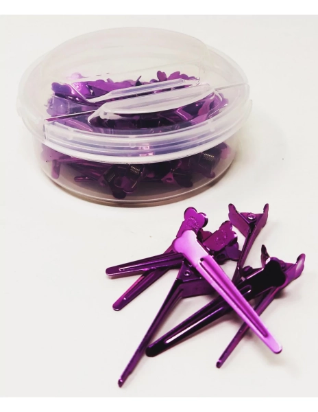 Sectioning clips (50 pcs.) pack - purple