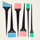 Set silikonových štětců (6 ks/bal) - černé