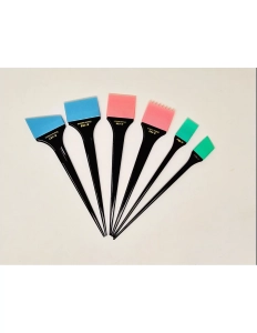 Silicone hair dyeing brush (6 pcs. Set) – black