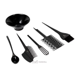 Hair coloring dyeing kit (6 pcs.set) – black