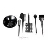 Hair coloring dyeing kit (6 pcs.set) – black