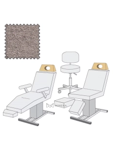 Cover under the head / forehead - with a hole - grey